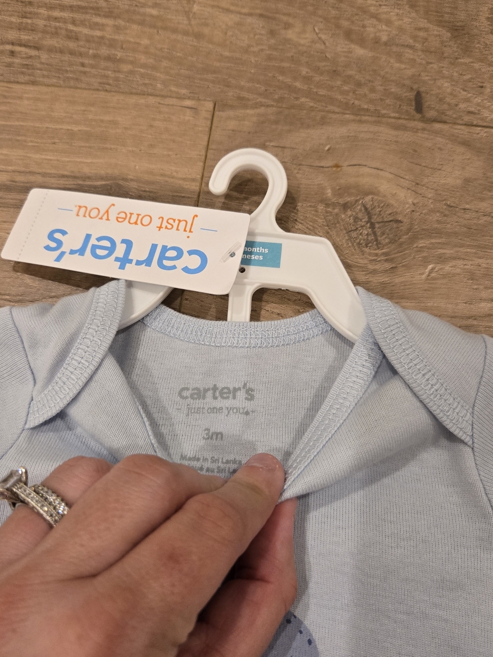 Carter's Baby Boy Dino Easter Set 2pc Blue Stripes NWT 3Mos every bunny loves me - Picture 5 of 8